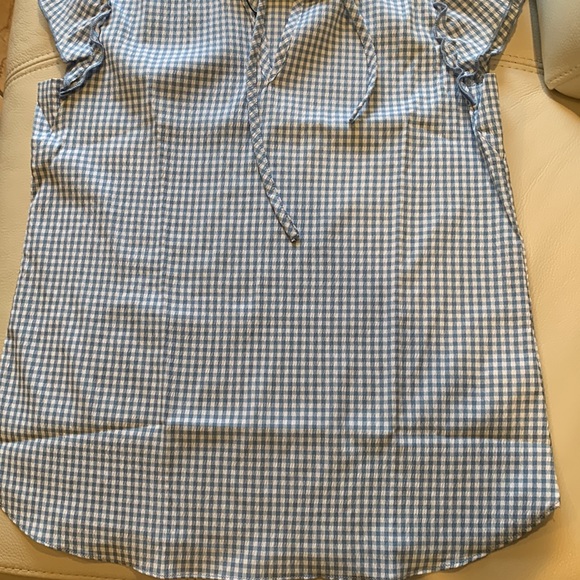 London Blouse ,short sleeves ,blue & white size XS - Picture 5 of 10